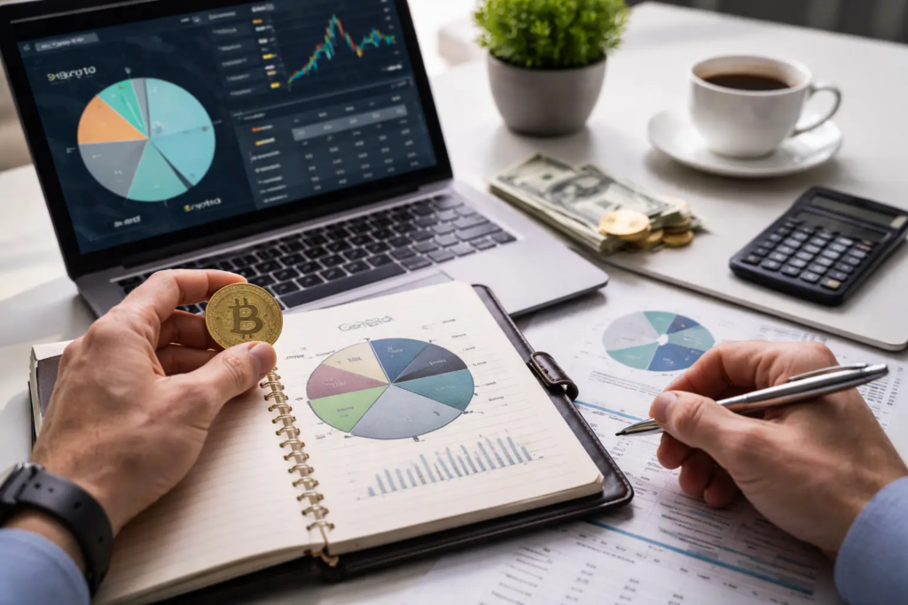 Portefeuille d'investissement diversifié moderne